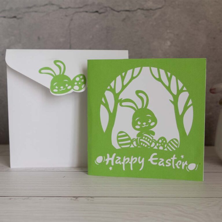 Easter Card Template Bunny And Eggs Pop Up Card Template Gom Art Craft