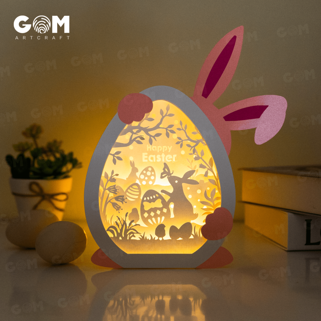 Easter Card Template Bunny And Eggs Pop Up Card Template Gom Art Craft