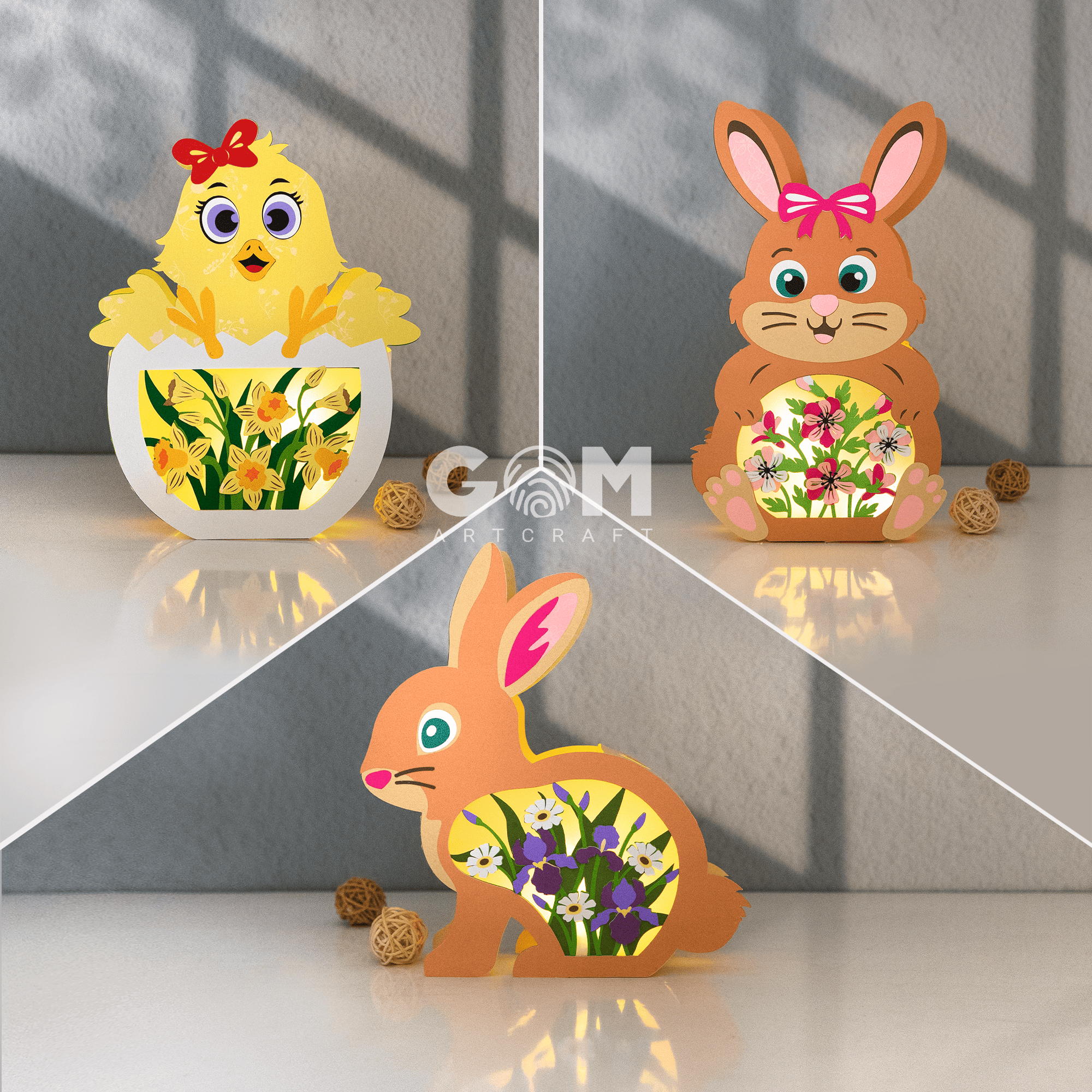 Set 3 Easter Lantern